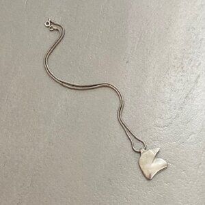 ONE OF A KIND Barry Kieselstein Cord Vintage Sterling Silver 925 Bird Necklace